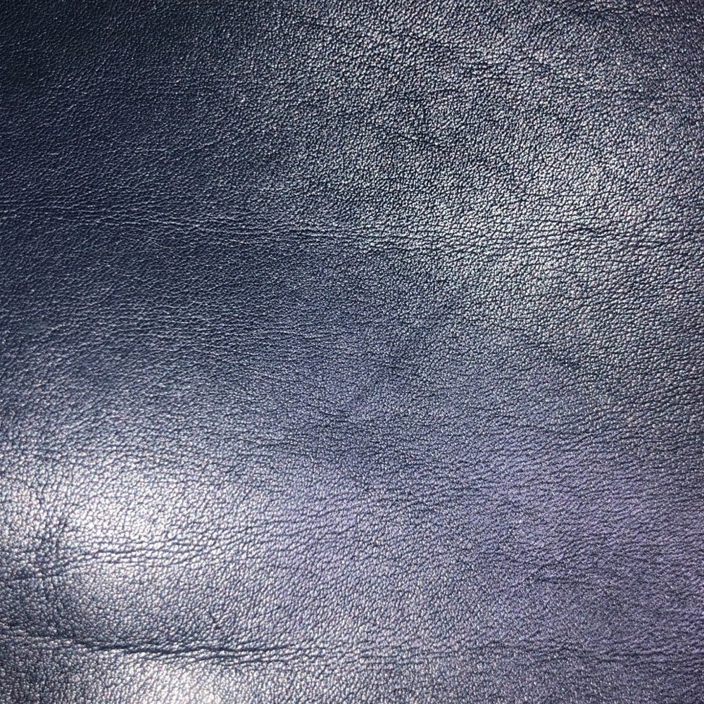Navy Leather Shoulder Bag by Unknown Brand - Picture 6 of 15
